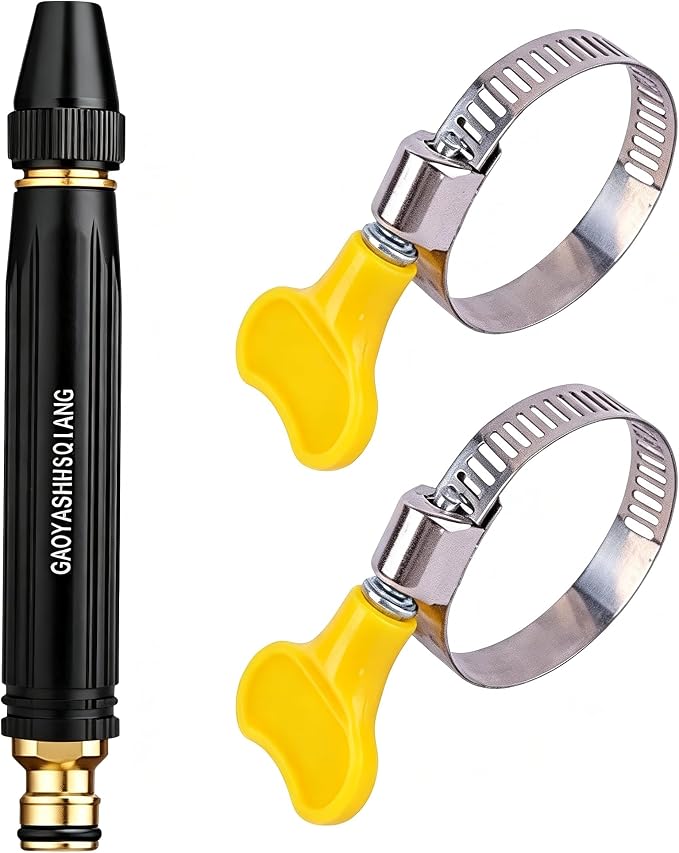 Home High-Pressure Car Wash Water Gun with Booster Nozzle, Suitable for Car Washing, Plant and Vegetable Watering