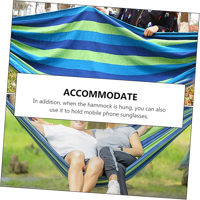 Milisten Outdoor Hammock Chair Hanging Swing Bug Net Camping Hiking Thicken Canvas