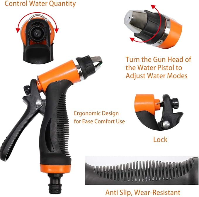 Electric Pressure Washer Pump, 12V 100W Portable High Pressure Power Intelligent Mini Car Water Pump Kit for Auto RV Home Garden Pet Shower
