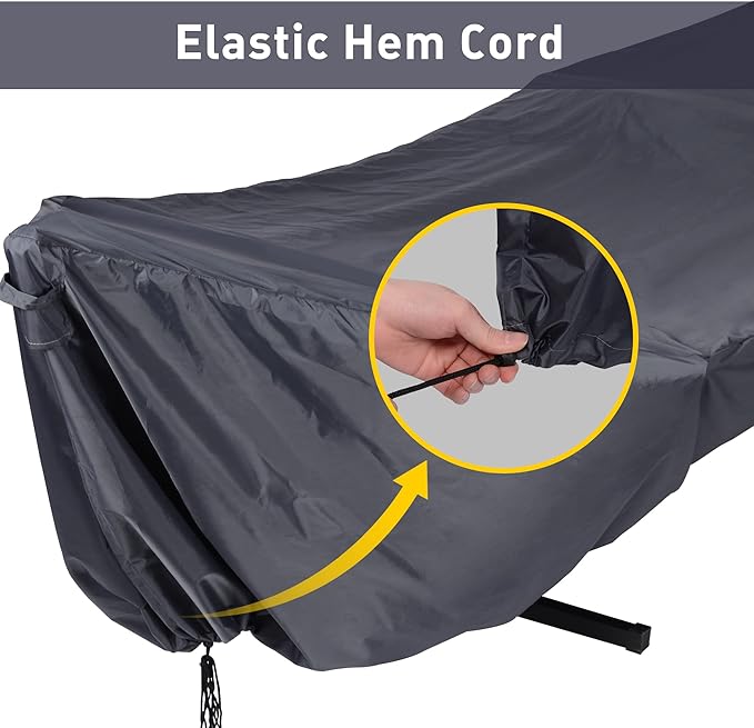 SUNCREAT Double Hammock with Stand and Rain Cover
