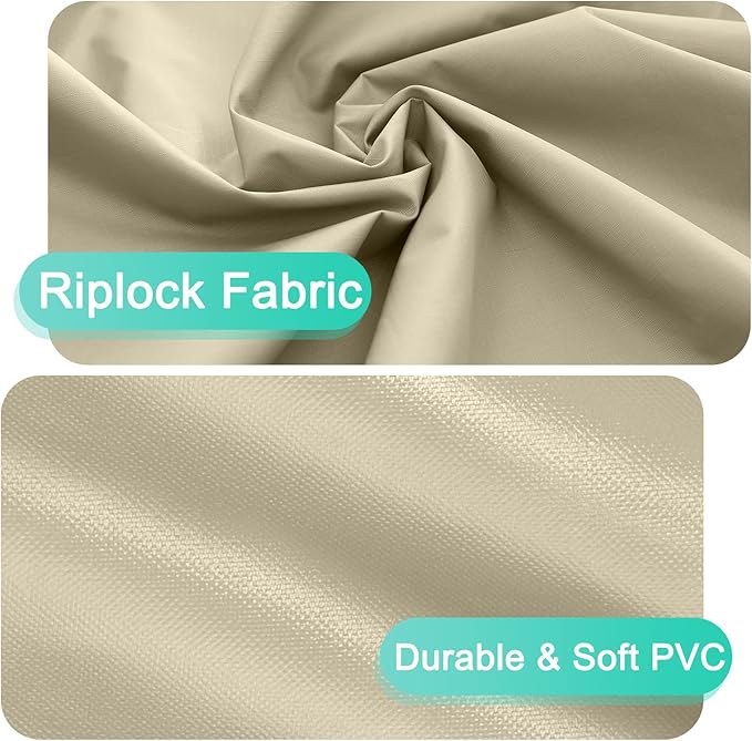 ABCCANOPY Rectangular Table Cover Universal Table Cover Chair Cover Outdoor Waterproof and Dustproof Windproof and Tear Resistant UV Resistance Outdoor Table Cover 90x64x28 Inches Beige Brown