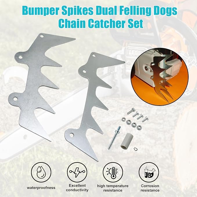 Dual Felling Dog Catcher Set Compatible with Stihl 024 026 MS240 MS260 029 034 036 038 039 MS271 MS290 MS390 MS291 MS361 MS310 MS311 MS391 Chainsaw
