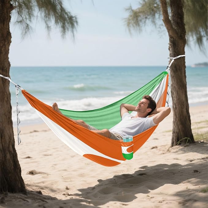 National Flag of Niger Hammocks with Portabl Carry Bag Backyard Hammock for Indoor Outdoor Patio