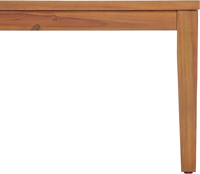 Christopher Knight Home Porco Outdoor Coffee Table for Patio Furniture Set, Weather Resistant Acacia Wood Accent Table, Rectangular Outdoor Table, Slat Panel Side Table for Yard Garden Porch, Teak