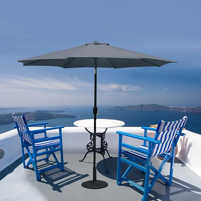 Goodgoods 9ft Patio Umbrella Replacement Canopy Market Umbrella Top Outdoor Umbrella Canopy (2pcs/package)