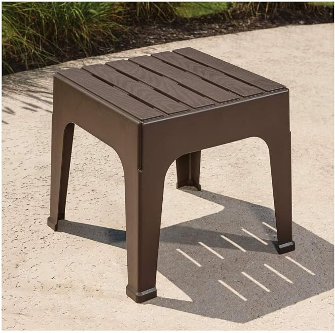 Adams MFG Patio FURN 8090-60-3731 Big Easy Brown Stack Table