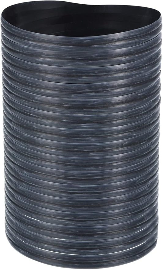 Patikil Wicker Repair Kit - 30m/98ft PE Rattan Replacement DIY Set for Wicker Fixing Furniture, Patio Furniture Repair, Gray White Stripe