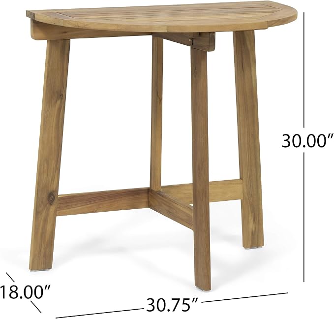 Great Deal Furniture Bistro Table, Natural Finish