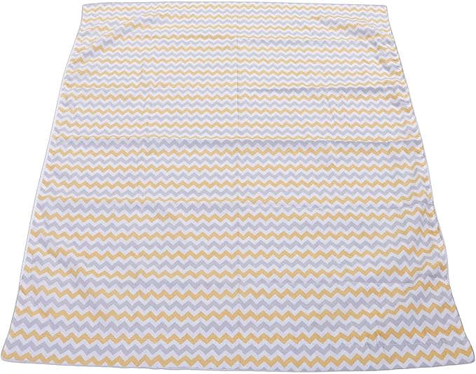 Baby Hammock Swing, Cotton Hanging Basket Hammock Chair for Kids, Indoor Outdoor Use with Wave Pattern in Yellow, for Bedroom Relaxation