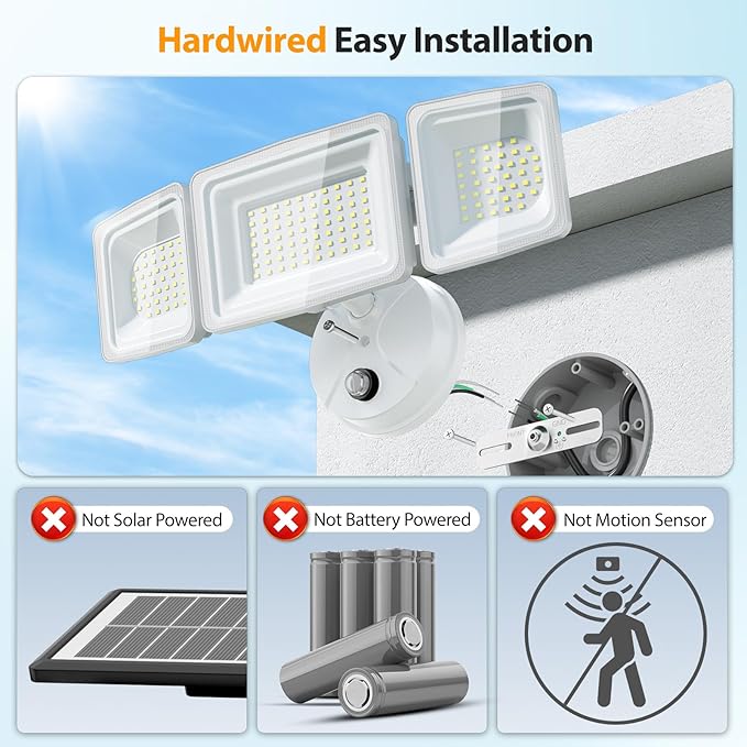 Onforu Dusk to Dawn Flood Lights Outdoor,130W Outdoor Lighting,6500K 13000LM White Super Bright Lights,IP65 Waterproof Hardwired LED Security Lights for Garage,Yard,Outside