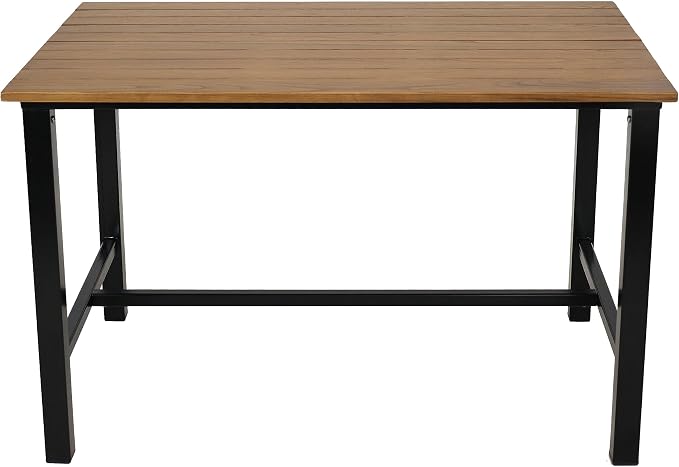 Sunnydaze 4-Person Solid Wood Rectangle Patio Dining Table - for Indoor or Outdoor Use - 47.25" W x 31.25" D