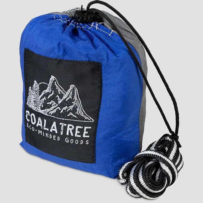 Coalatree, Wanderer Double Hammock, Blue/Grey, One Size