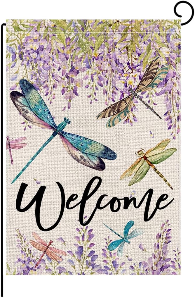 wyooxoo Spring Summer Flower Garden Flag 12x18 Inch Double Sided Vertical Welcome Garden Flag Outside Farmhouse Yard Outdoor Decoration (K)