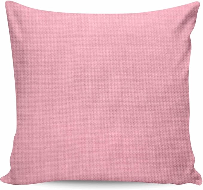 Outdoor Waterproof Throw Pillows Minimalist Solid Pure Pink Patio Pillows,Decorative Pillow Covers with Insert,Pillow Cushion Case for Garden Couch Sofa Unadorned Single Color Art
