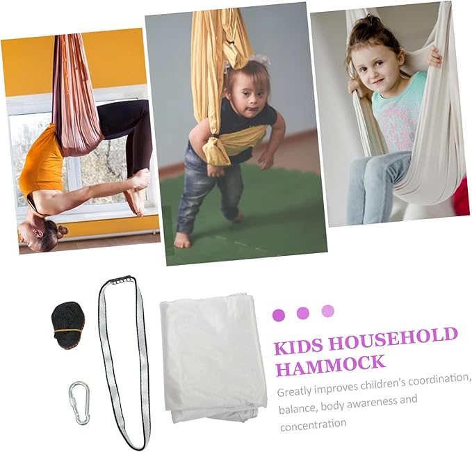 BESPORTBLE 1set Boy Girl Hammock Lightweight Comfortable Aerial Hammock for Home Gym Outdoor Use for Boy Girl Playtime