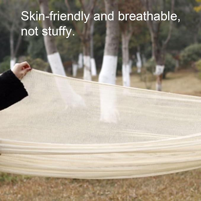 Cotton Hammock Thin and Lightweight Outdoor Camping Travel Multi-Purpose Portable Tree Hanging Hammock(L)