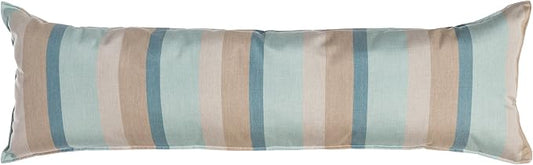 Hatteras Hammocks Gateway Mist Long Hammock Pillow, Sunbrella Fabric, Hook & Loop Fasteners, Extra Wide Size, Handcrafted in The USA