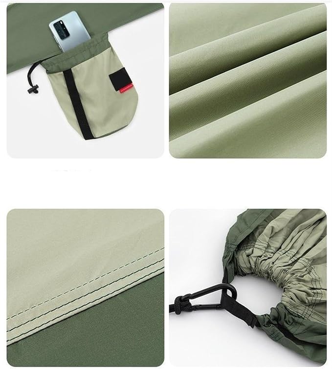 Hammock for Outside Outdoor Hammock with Suspension Kit, Quick Setup, Traveler's Dream Hammock, Breathable Nylon Fabric Hammock Swing(C,290x180cm)