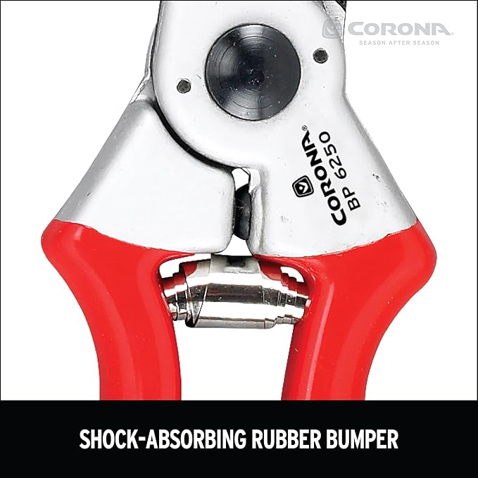 Corona Tools BP 6250 MAXFORGED Aluminum Bypass Pruner, 1-Inch Cut Capacity, Professional Hand Pruning Shears with Replaceable Steel Blade & Non-Slip Comfort Grip