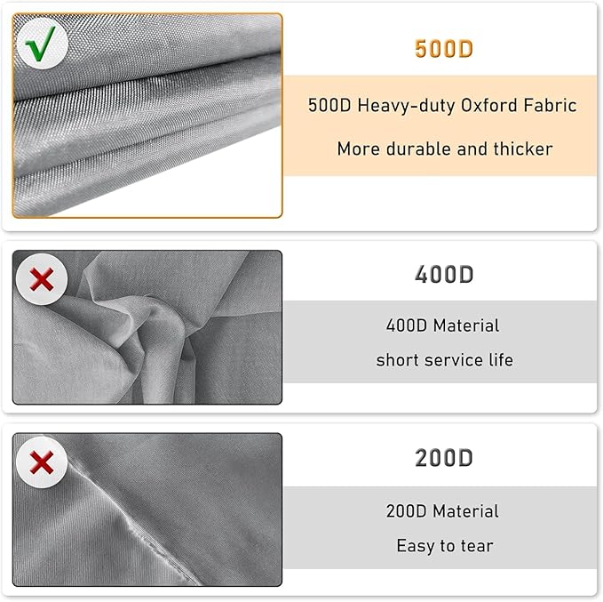 STARTWO Outdoor Waterproof Patio Furniture Covers 4-Piece Set for Chairs, Loveseat and Coffee Table, Heavy Duty 600D, Grey