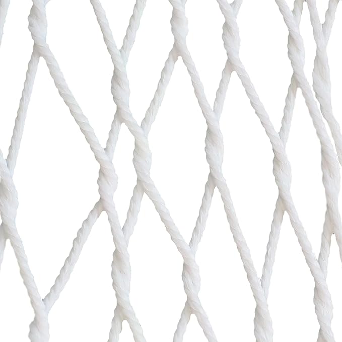 Sunnydaze Polyester Rope Double Hammock with Spreader Bars - 400-Pound Capacity - White with Navy and Gray Octagon Pillow