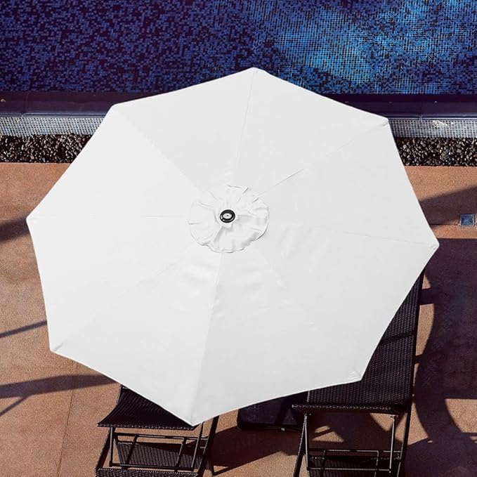 ontheway 11FT Patio Umbrella Enhanced Replacement Canopy Market Table 8 Ribs Umbrella Canopy