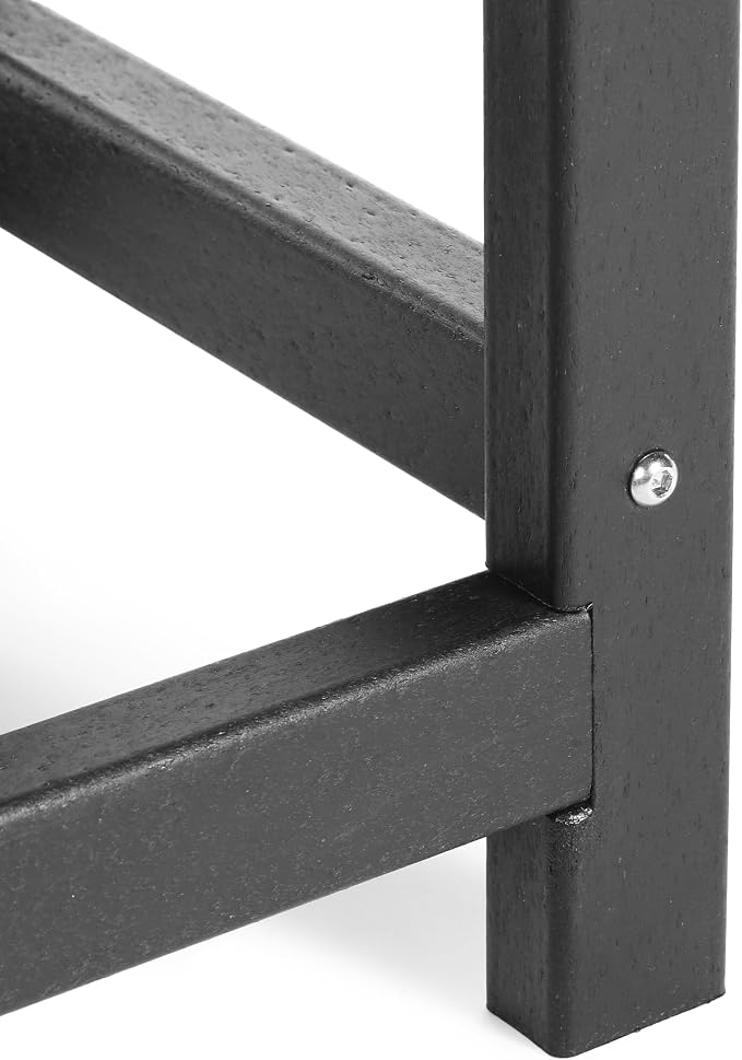 Costaelm Kids Outdoor End Table, Small Patio Table, Outdoor Side Table Porch Table Adirondack Patio Side Table for Outside, Pool, Porch, Garden, Black
