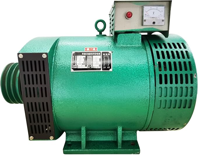 Pure Copper Generator Engine Driven Single Phase Brushed Alternator 15KW Industry Heavy Duty Generator with Cast Iron Shell for Home Farm Workshop 220V