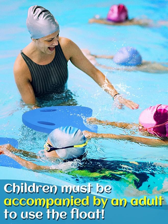 Swimming Kickboard for Kids - Swimming Training Aid Kickboard with Handrail Hole, Practising Swimming Kickboard for Beginners, Safety Swim Board Auxiliary for Children Summer Pool Party