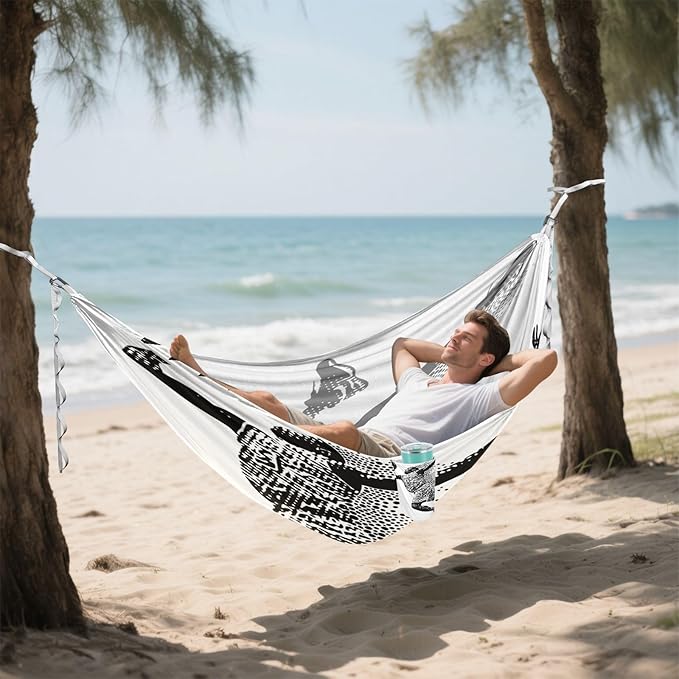 Basketball Player 330lb Capacity Outdoor Hammock with Portabl Carry Bag Fabric Hammock for Indoor Outdoor Patio Silla colgante para Patio Exterior