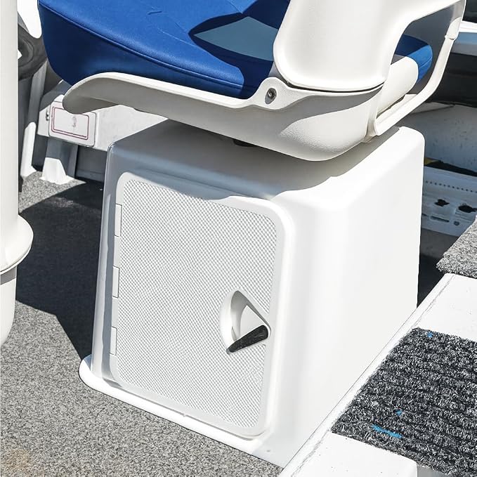 Oceansouth Boat Seat Boxes with 5 Shelves & Tackle Boxes (Height 20")