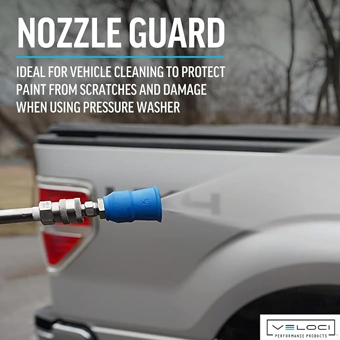 MTM Hydro Acqualine Pressure Washer Nozzle Guard Holder Tips Protector with 1/4” Quick Coupler Plug, 40 Degrees 4.5