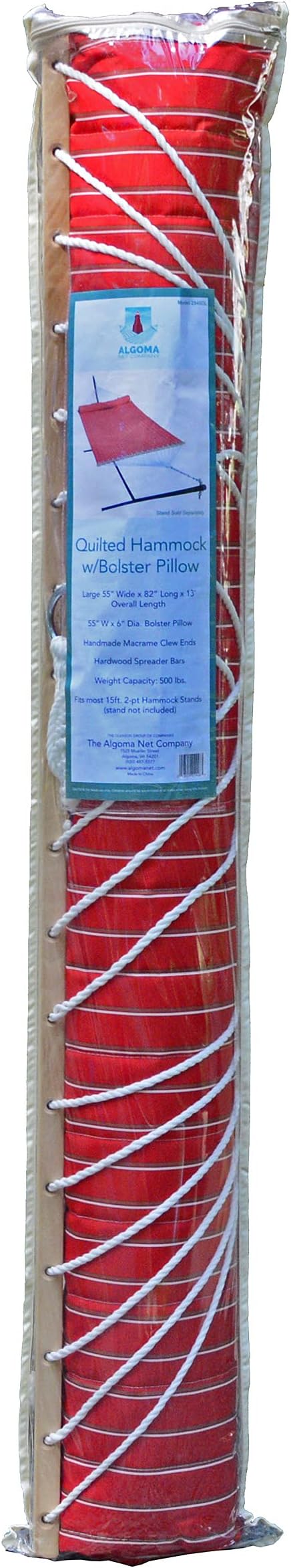 Quilted Hammock with Matching Pillow - 13 Feet in Length 500 lbs. Weight Capacity