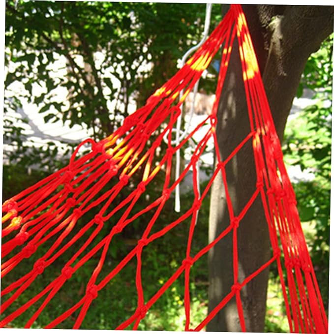 GANAZONO Camping Must Haves Portable Hammock Nylon Hammock Outdoor Leisure Bed Sleeping Swing Bed Easy to Carry Random Color