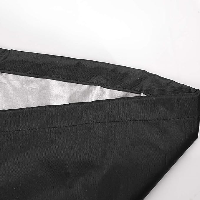 ANMINY Waterproof Patio Chair Covers UV-Resistant Windproof Outdoor Barstools Chair Cover Stackable Lawn High Back Dining Chair Furniture Protector with Storage Bag - Black, Pack of 4