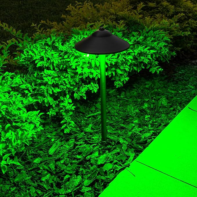 VOLT 12V Max Spread Color-Changing LED Path Light Expansion Kit (Bronze) | 4-Pack, Low Voltage, RGBCW, Up to 300 Lumens, Remote Control Included, Ideal for Yard Lawn Garden Patio Trees & House