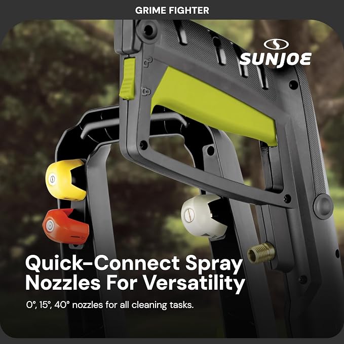 Sun Joe Electric Pressure Power Washer w/Foam Cannon & Extension Wand, 1600 PSI (PWMA Certified), 1.1 GPM, 13-Amp Motor - Heavy-Duty Cleaning Machine for Patios, Decks, Sidewalks & Cars, SPX2680-MAX