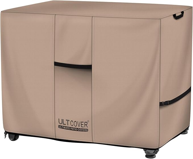 ULTCOVER Waterproof Prep Table Cover for 52 Inch Keter Unity XL Portable Table, Outdoor Storage Cabinet Prep Station Cover 54L x 22W x 35H inch