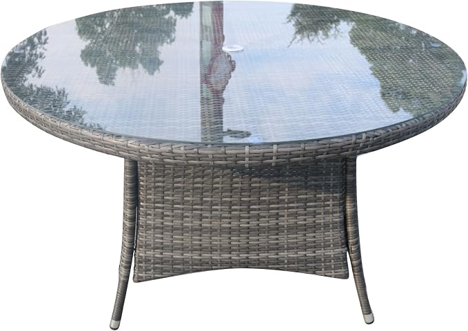 Patio Atina 7 Pieces Rattan Outdoor Dining Sets in Brown