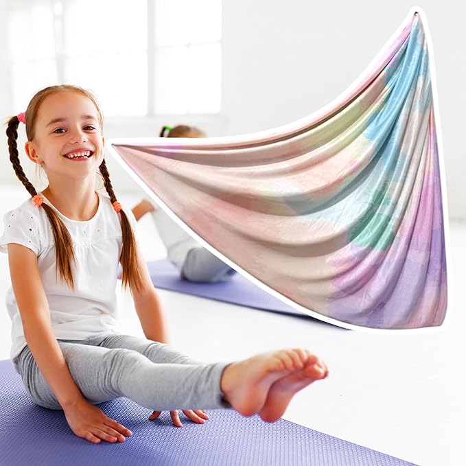 Aerial Hammock, Durable, Portable, Silk – Yoga Swing Set Fitness, Stretch Portable Equipment Indoor, Gym Exercise Adults Women Men | Indoor Gym Exercise Adults Women Men Kids Versatile