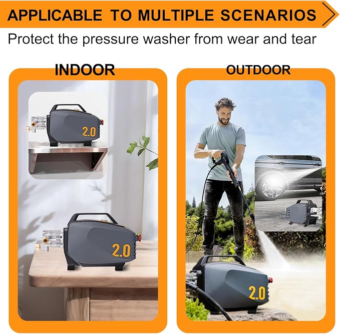 Split Mount/Foot Clamp/Anti-Vibration Bracket Compatible with Active 2.0 Electric Pressure Washer, Increasing Friction, Preventing Movement
