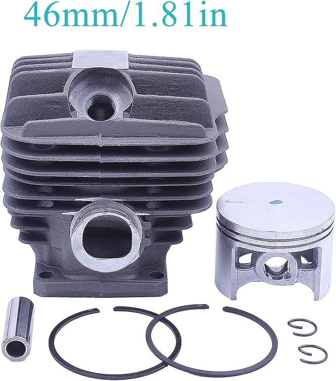 46mm Cylinder Piston Kit for Stihl 029 039 MS290 MS390 Chainsaw Parts with Piston Pin Rings Circlips Replace 1127 020 1210