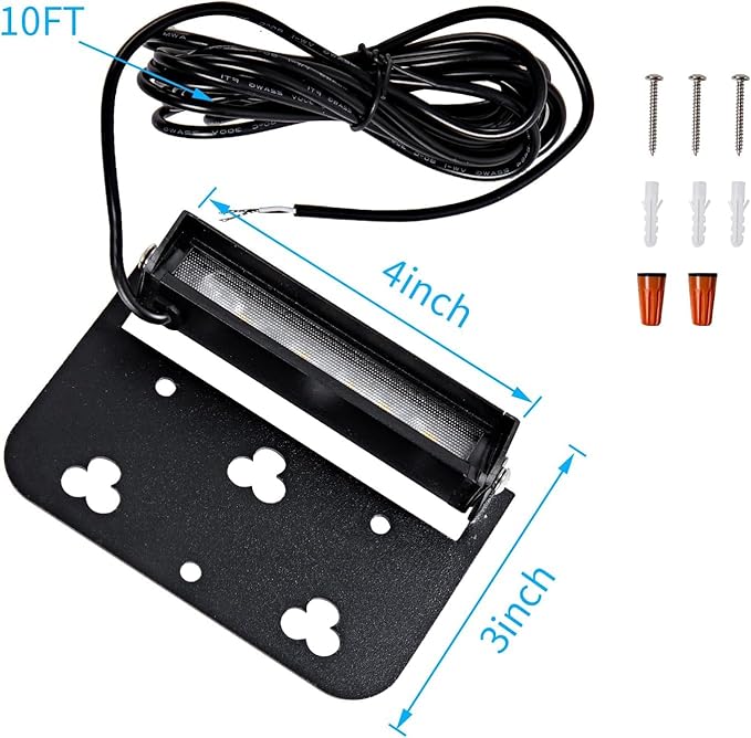 4inch Retaining Wall Lights 1.8W LED Hardscape Paver Lighting,5000K Daylight White Waterproof Outdoor Step Lights,12V AC/DC Low Voltage Landscape Lighting-8Packs