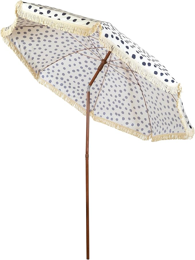 Hula Thatched Tiki Umbrella Tropical Palapa Raffia Tiki Hut Hawaiian Patio Umbrella with Fringe Boho Parasol 6' 8' & 9' Options