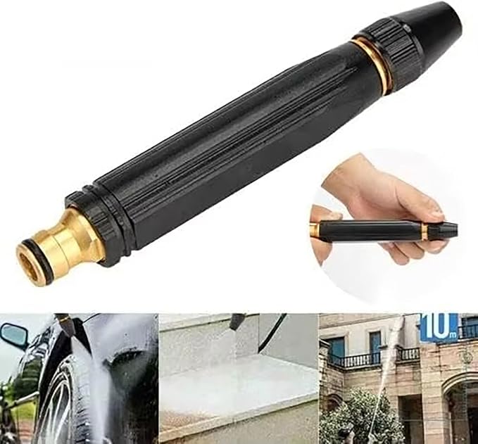 Home High-Pressure Car Wash Water Gun，2026 Pressure Power Washer Nozzle with Metal Connector Set，Heavy Duty Adjustable Hose Nozzle，Jet Nozzle Power Washer for Garden Hose、Car Wash (1pcs)