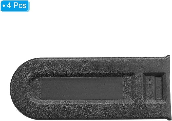 PATIKIL 8 Inch Chainsaw Chain Cover, 4 Pack Chain Saw Bar Protective Cover Plastic Chainsaw Saw Bar Scabbard Cover for Garden Chainsaw, Black