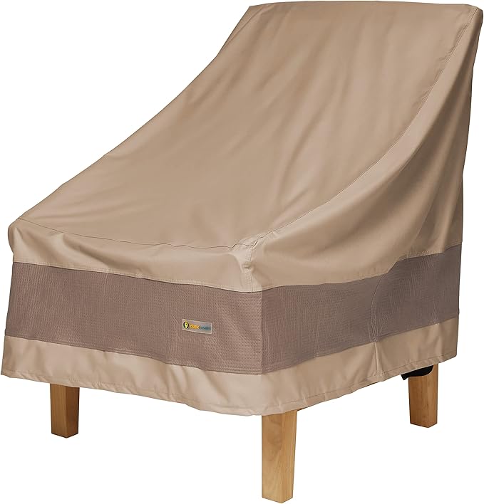 DUCKCOVERS Elegant Waterproof 32 Inch W Patio Chair Cover, Outdoor Chair Covers