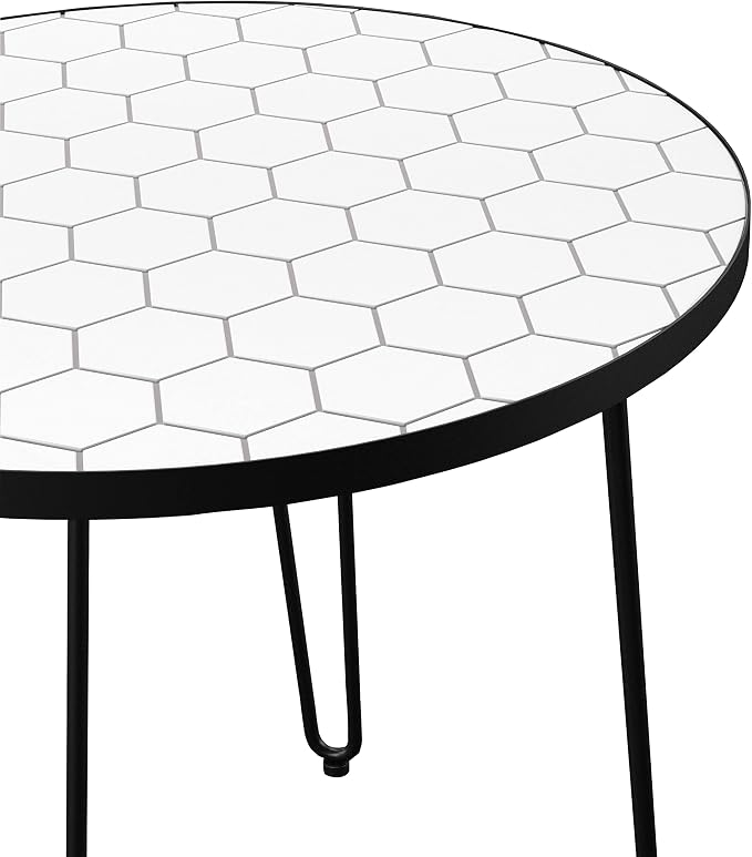 SEI Outdoor Patio Furniture - Watkindale Outdoor Bistro Table & Chair Set - Transitional Design White Rattan - Ideal for Patio, Backyard (OD117243)