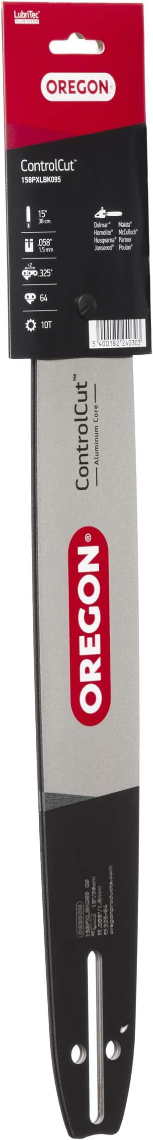 Oregon 158PXLBK095 .058" Gauge .325" Pitch 15" ControlCut Guide Bar