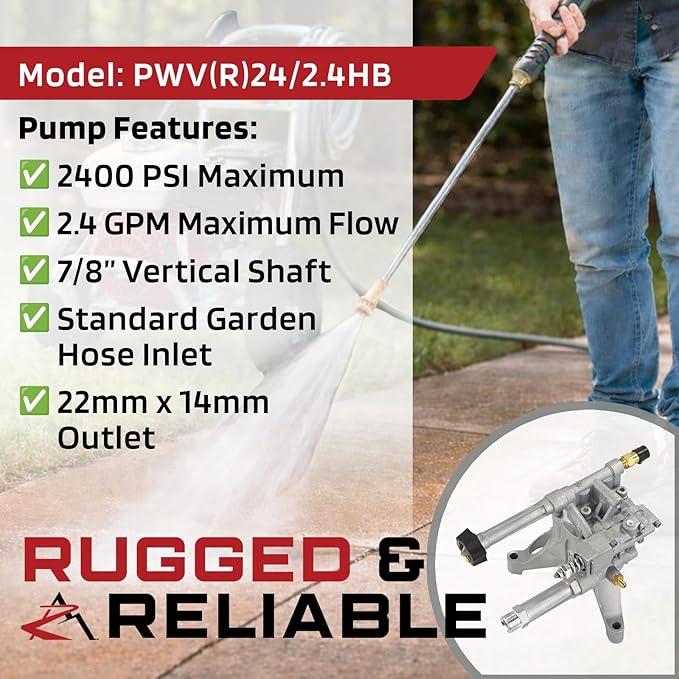 The ROP Shop 2400 PSI Power Pressure Washer Pump for Sears Craftsman 580.752310, 580.752330